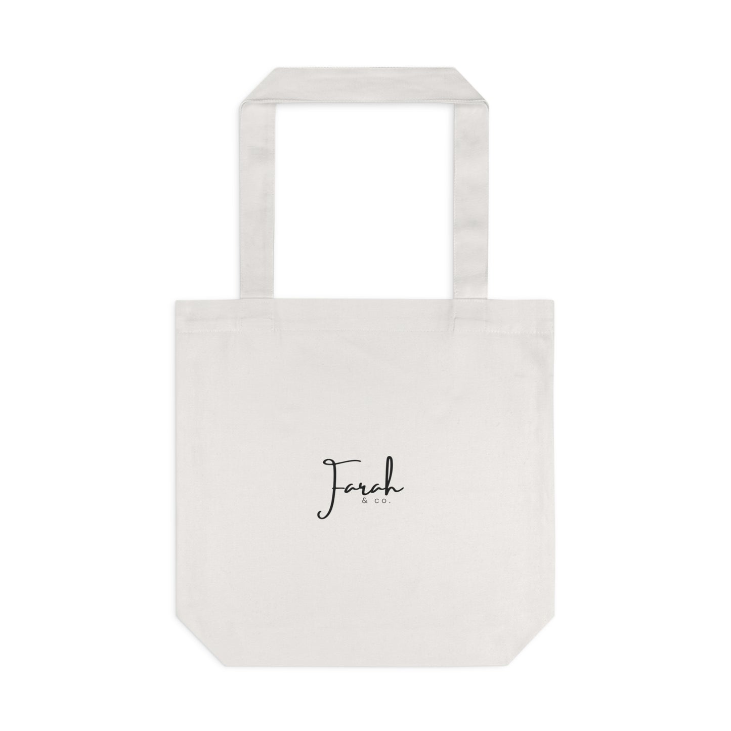 Grateful Floral Cotton Tote Bag – Farah & Co.