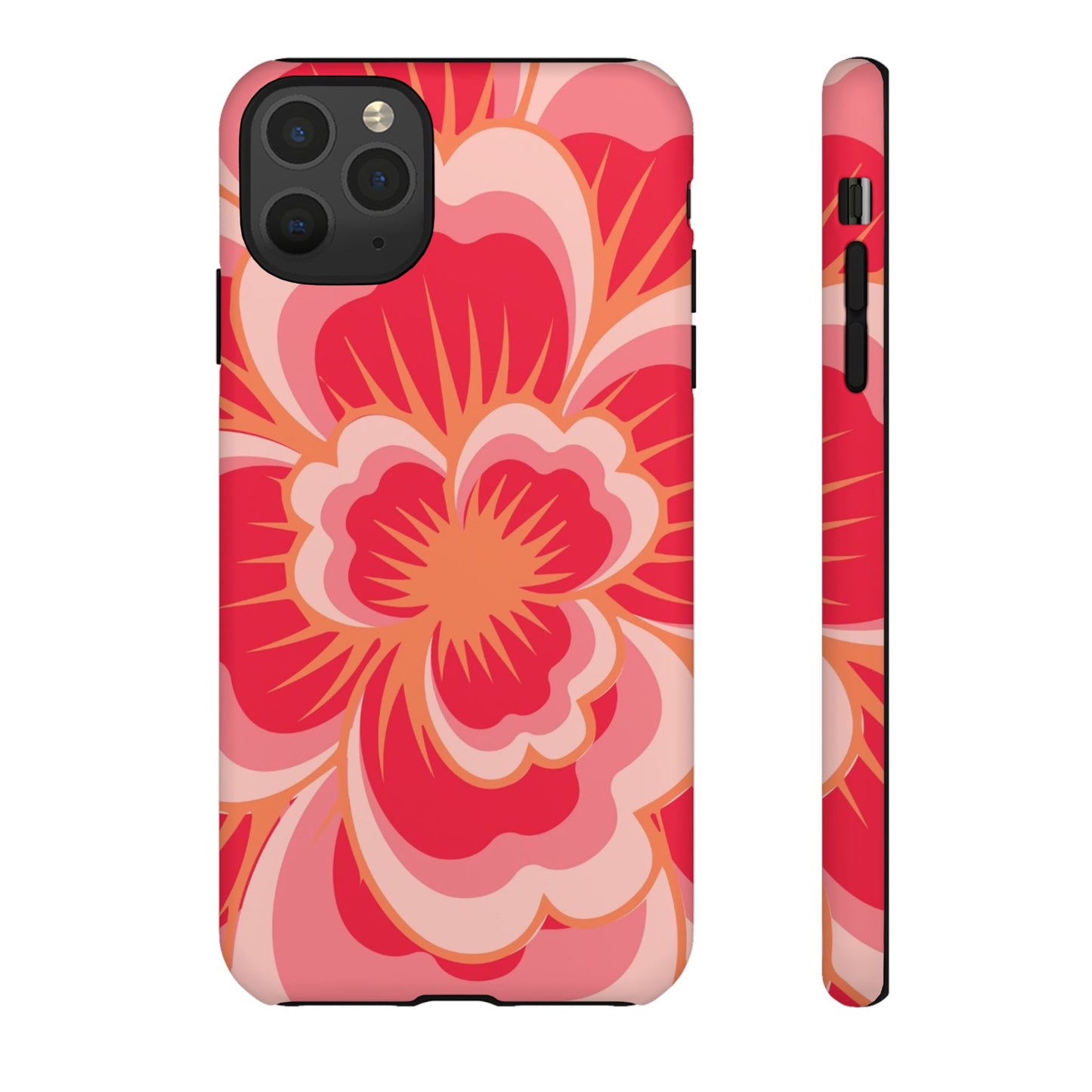 Bold Red Floral Phone Case – Vibrant Statement Cover