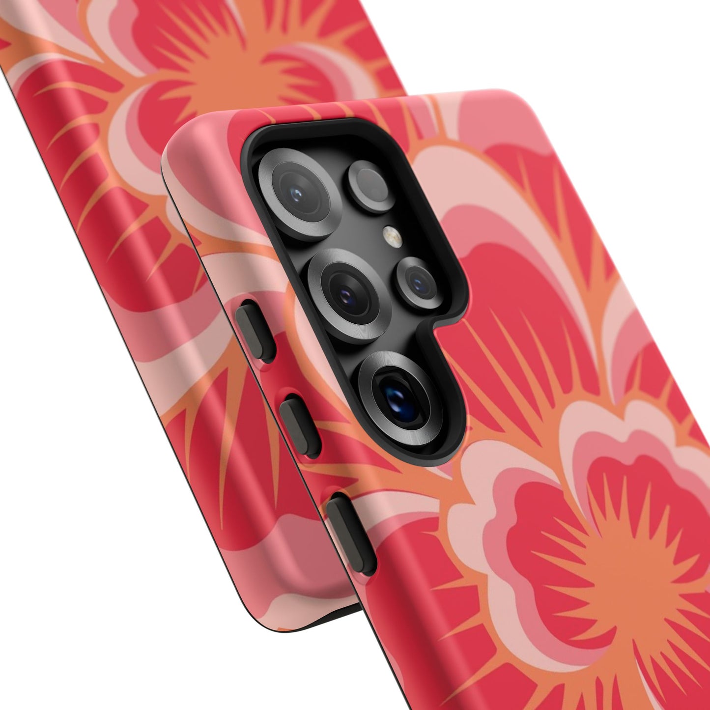 Bold Red Floral Phone Case – Vibrant Statement Cover