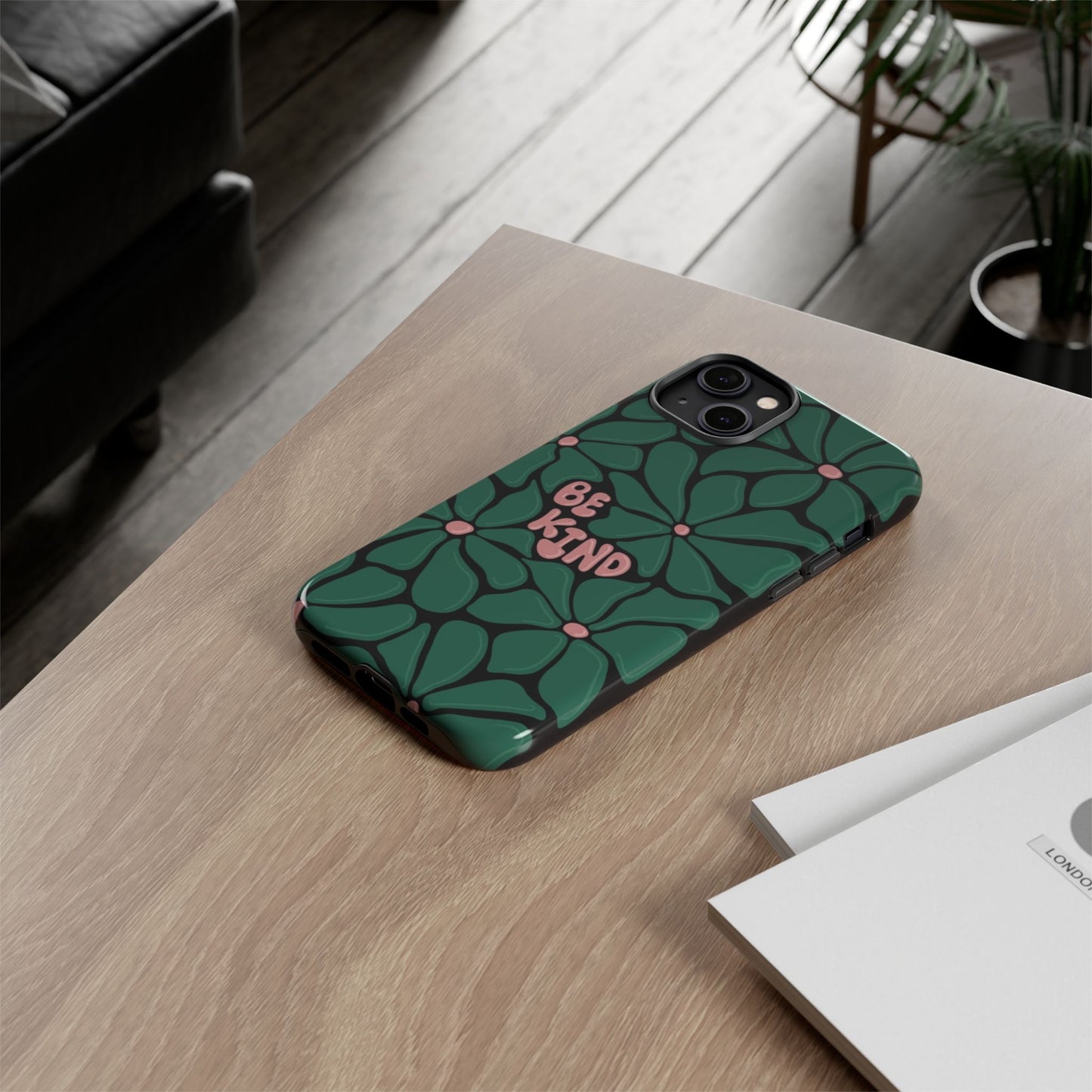 Be Kind Floral Phone Case – Protective & Stylish Case for iPhone/Android