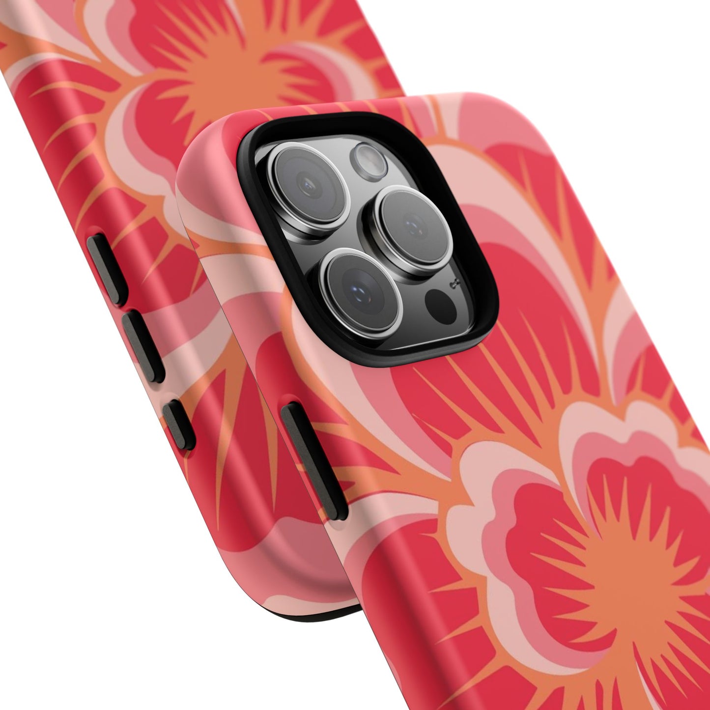 Bold Red Floral Phone Case – Vibrant Statement Cover
