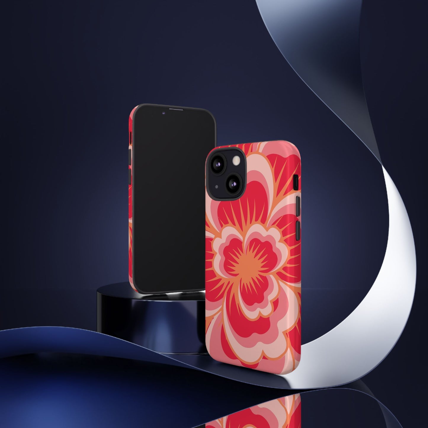 Bold Red Floral Phone Case – Vibrant Statement Cover