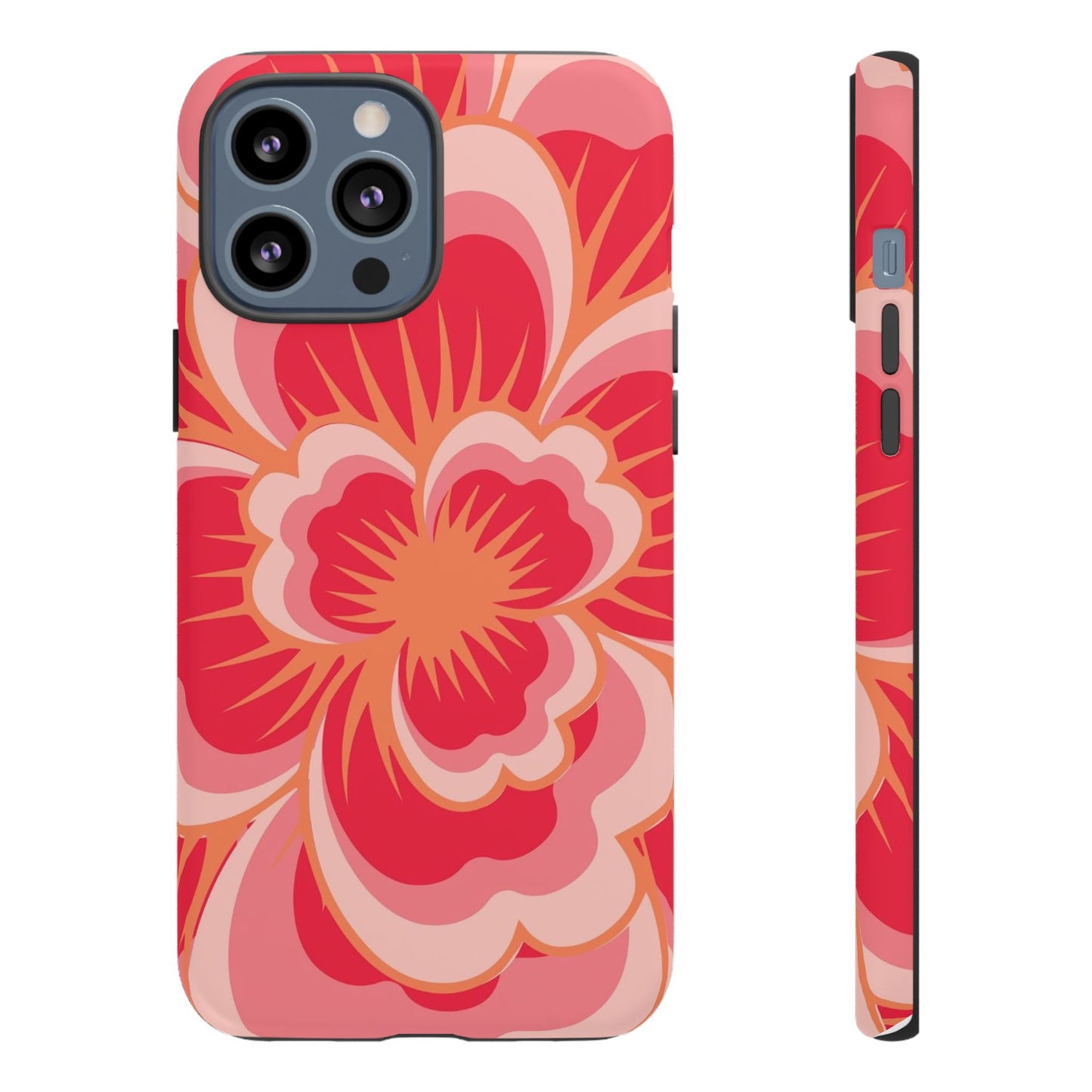 Bold Red Floral Phone Case – Vibrant Statement Cover