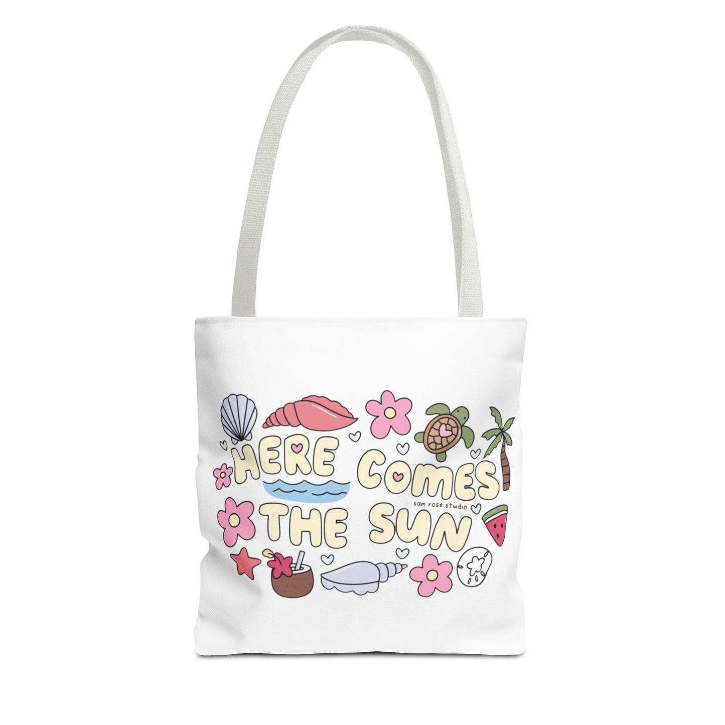 Here Comes the Sun - Cute Summer Tote bag for Beach Days