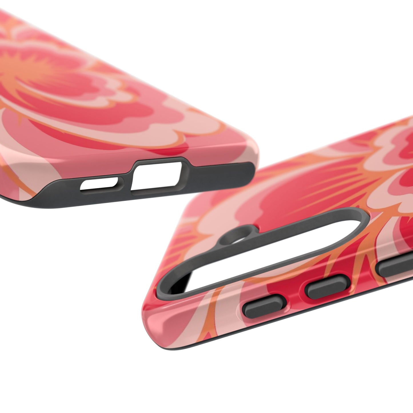 Bold Red Floral Phone Case – Vibrant Statement Cover
