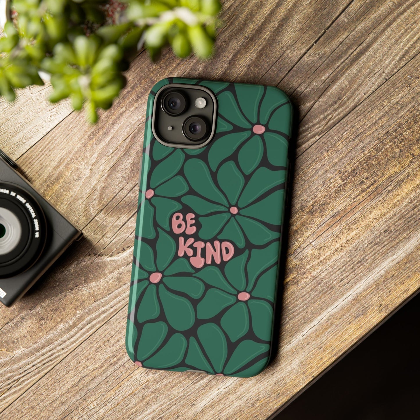 Be Kind Floral Phone Case – Protective & Stylish Case for iPhone/Android