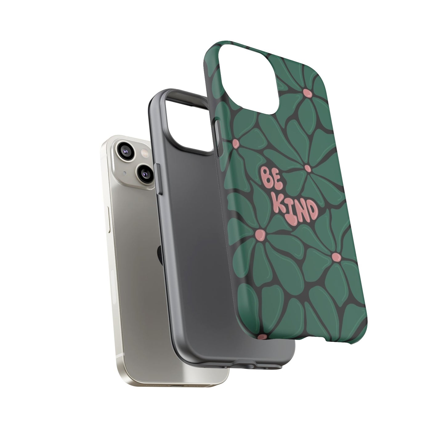 Be Kind Floral Phone Case – Protective & Stylish Case for iPhone/Android