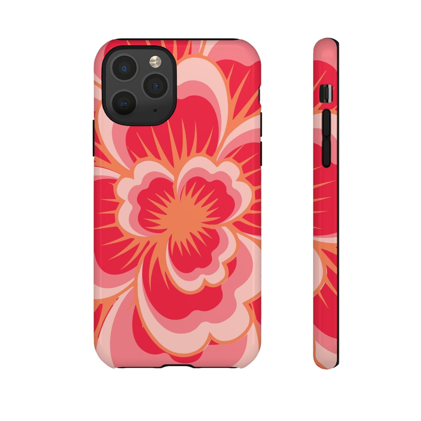 Bold Red Floral Phone Case – Vibrant Statement Cover