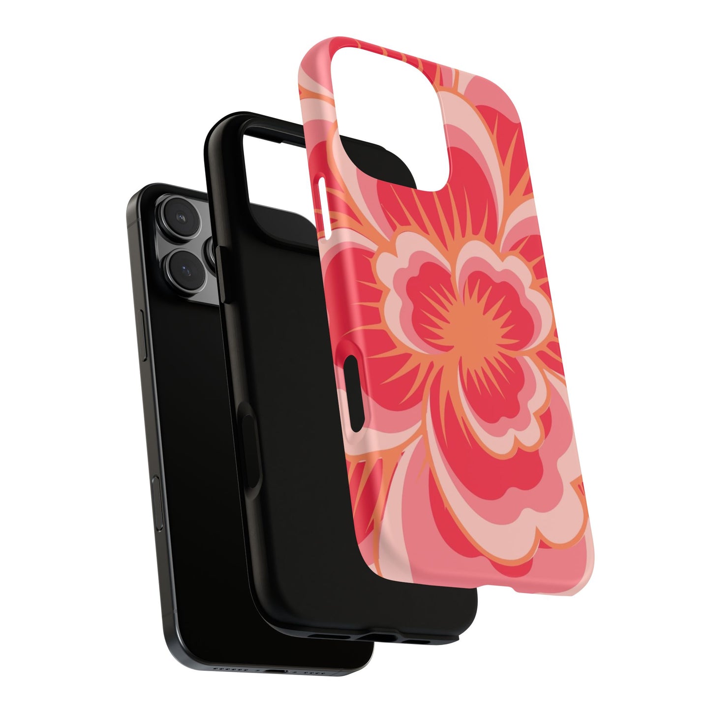 Bold Red Floral Phone Case – Vibrant Statement Cover