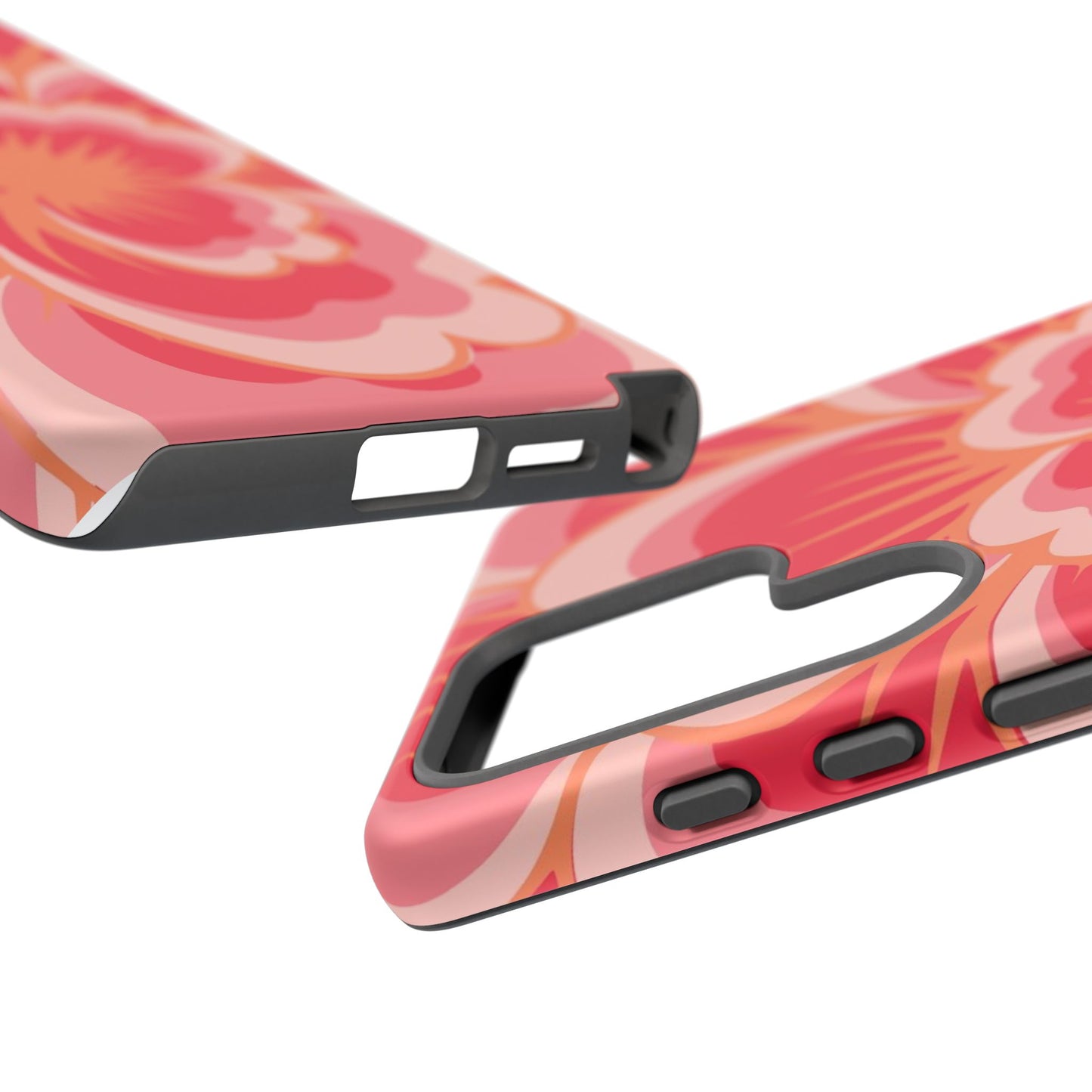 Bold Red Floral Phone Case – Vibrant Statement Cover