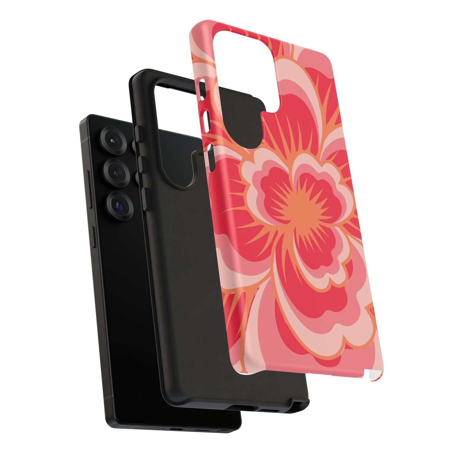 Bold Red Floral Phone Case – Vibrant Statement Cover