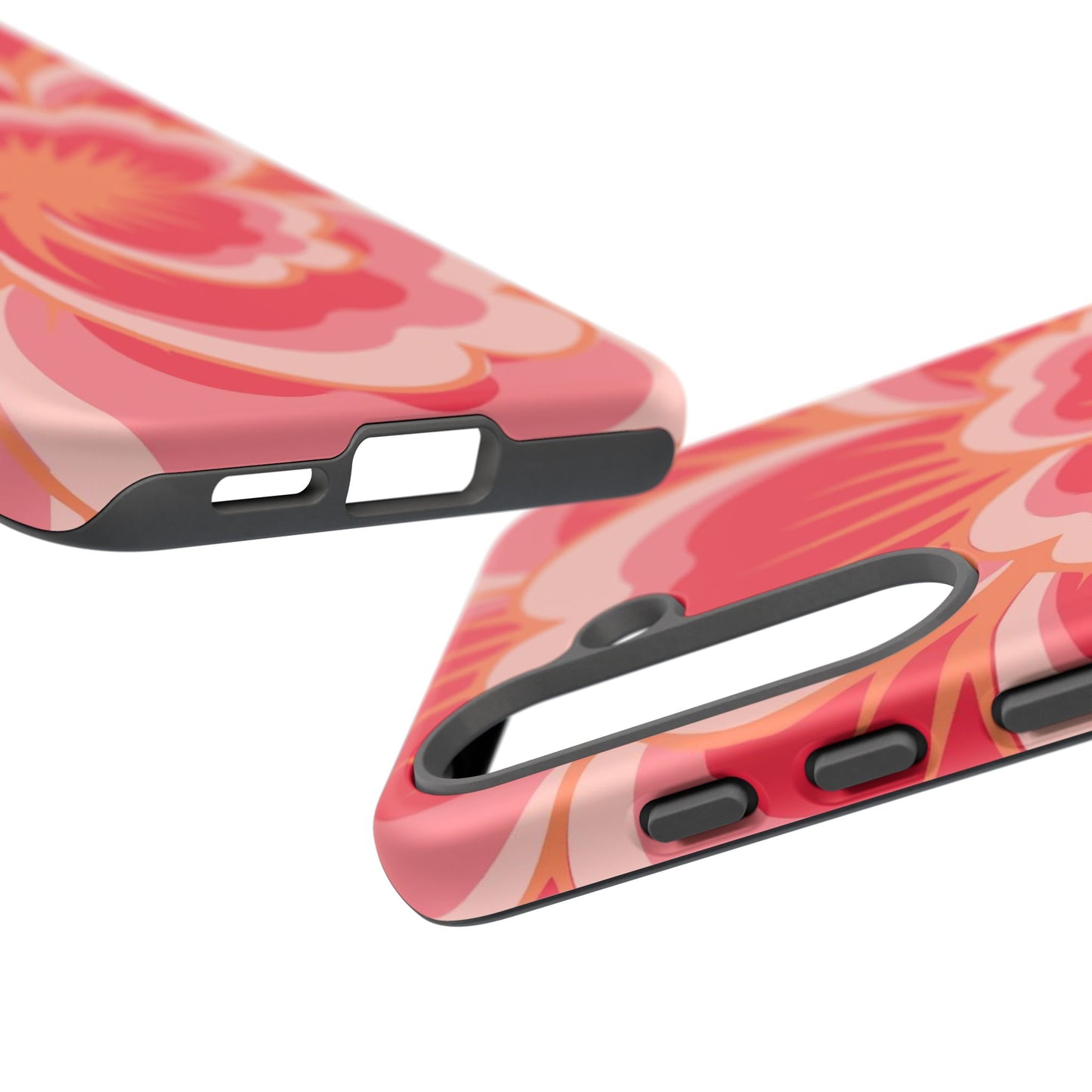 Bold Red Floral Phone Case – Vibrant Statement Cover