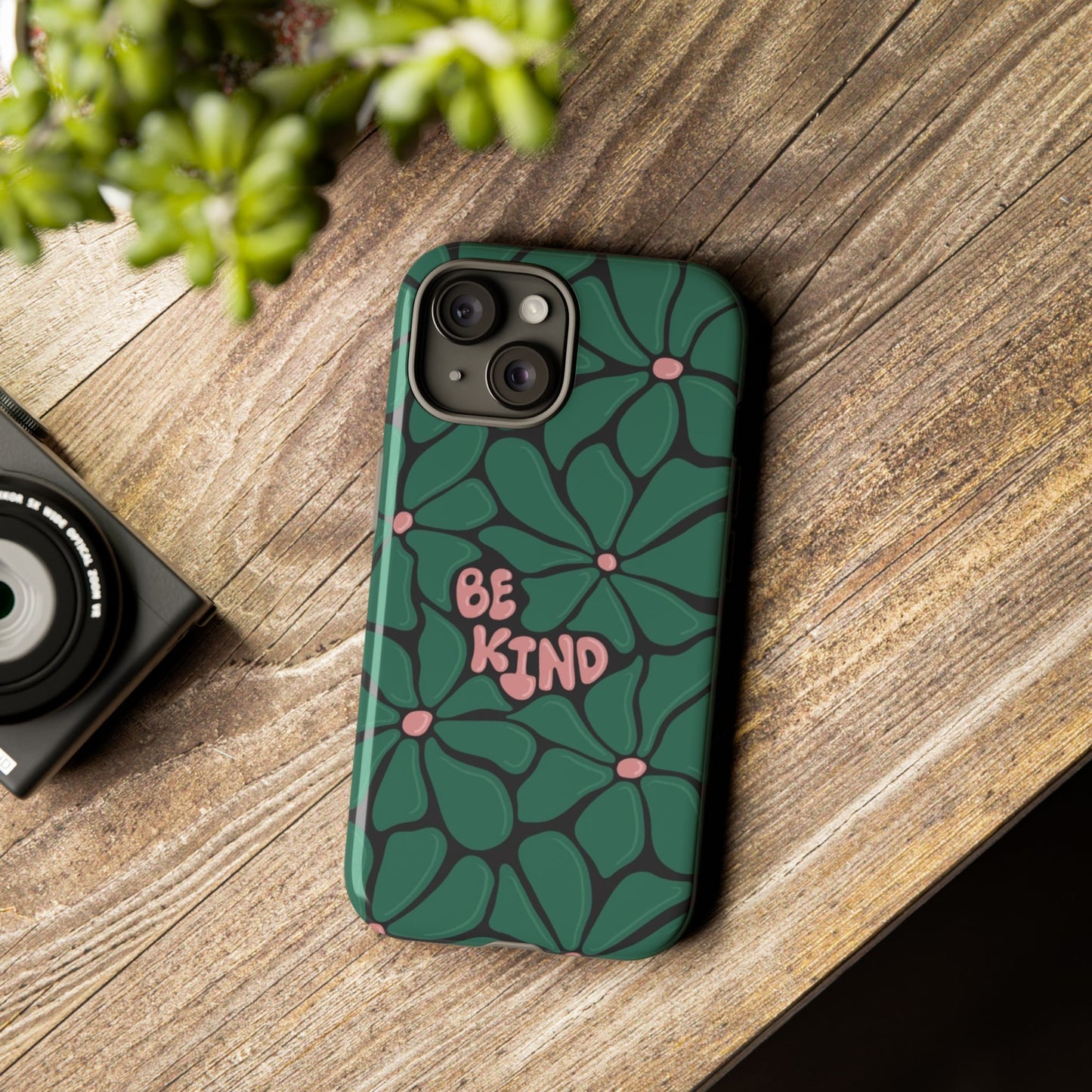 Be Kind Floral Phone Case – Protective & Stylish Case for iPhone/Android
