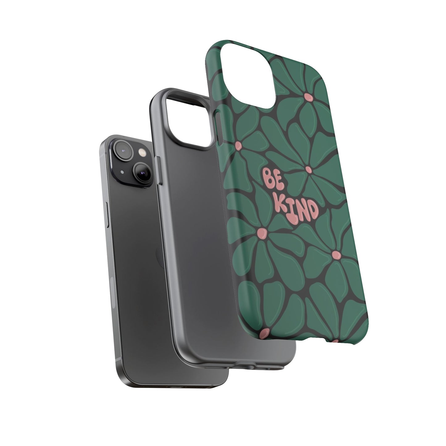 Be Kind Floral Phone Case – Protective & Stylish Case for iPhone/Android