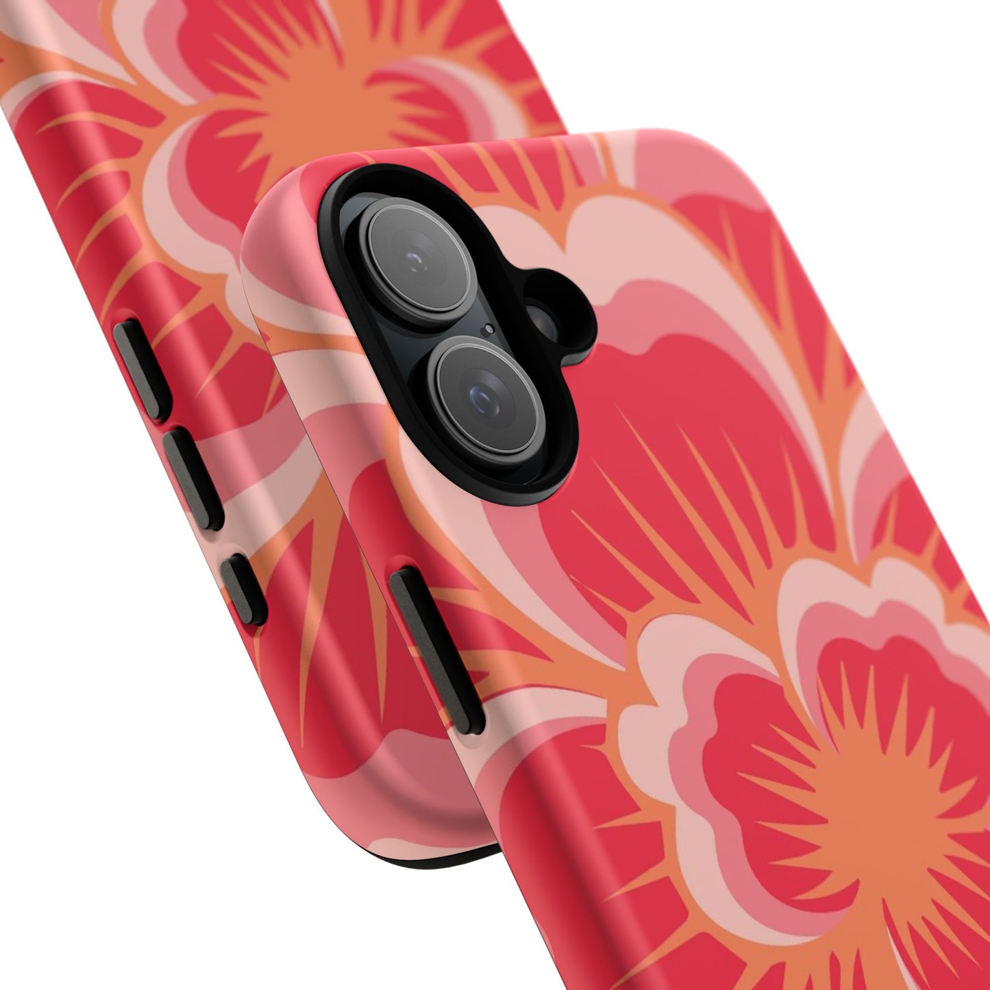Bold Red Floral Phone Case – Vibrant Statement Cover
