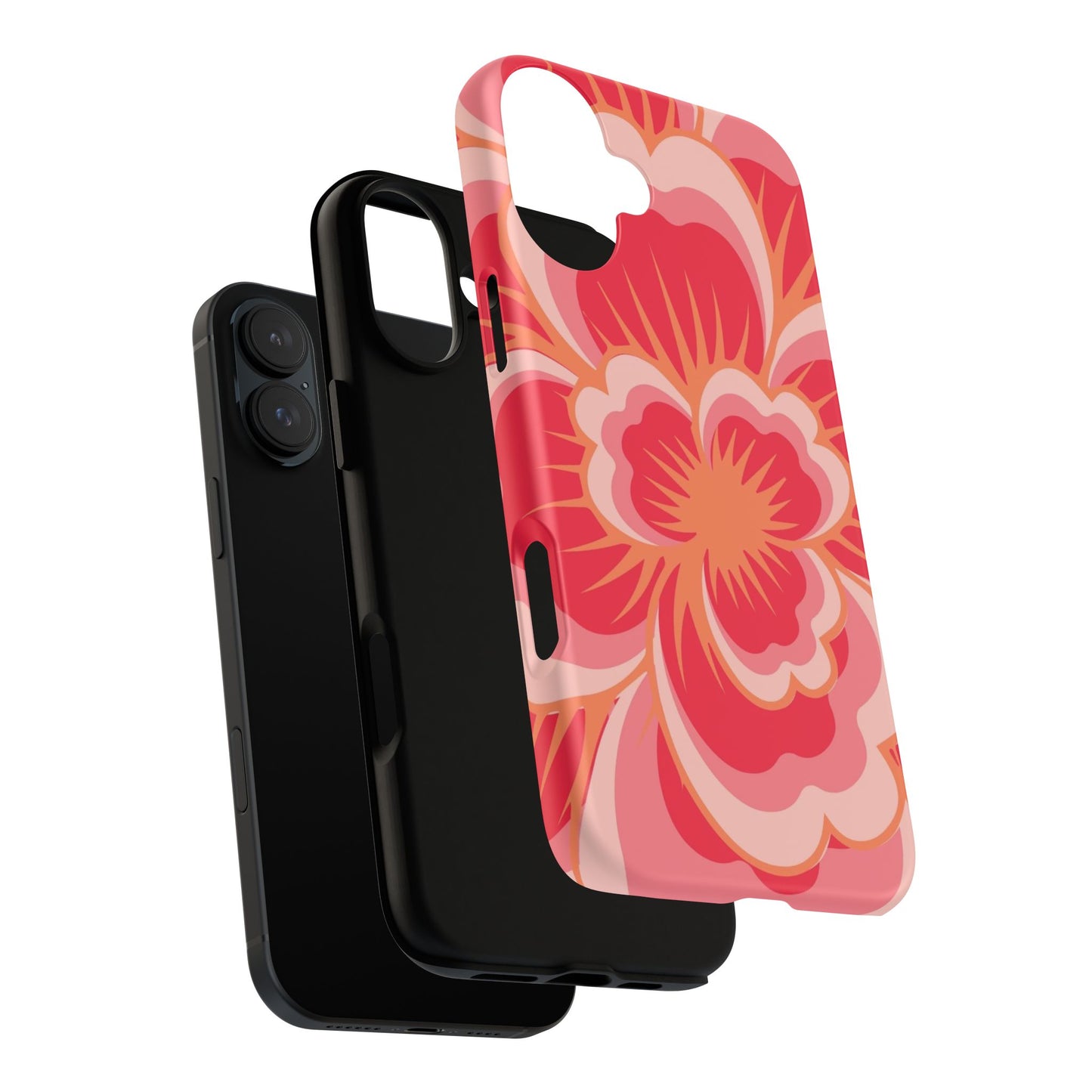 Bold Red Floral Phone Case – Vibrant Statement Cover