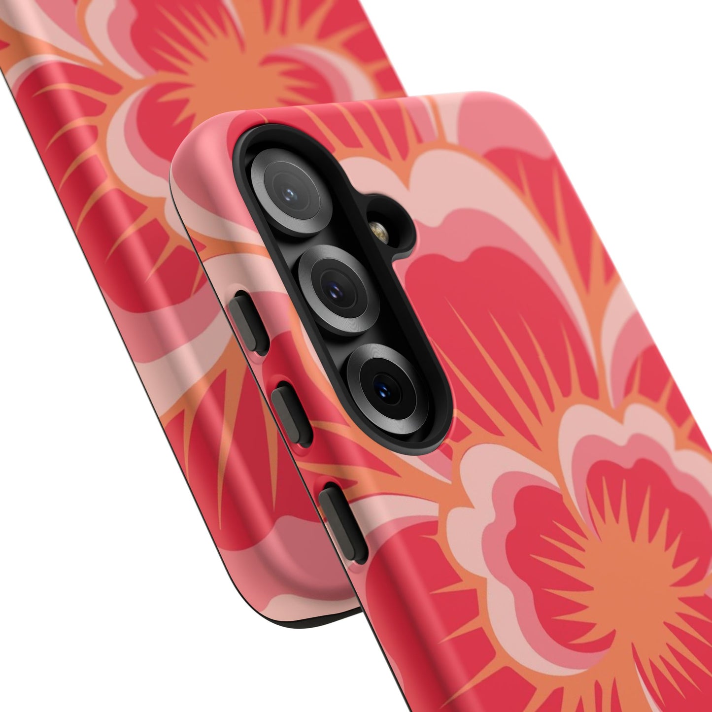 Bold Red Floral Phone Case – Vibrant Statement Cover