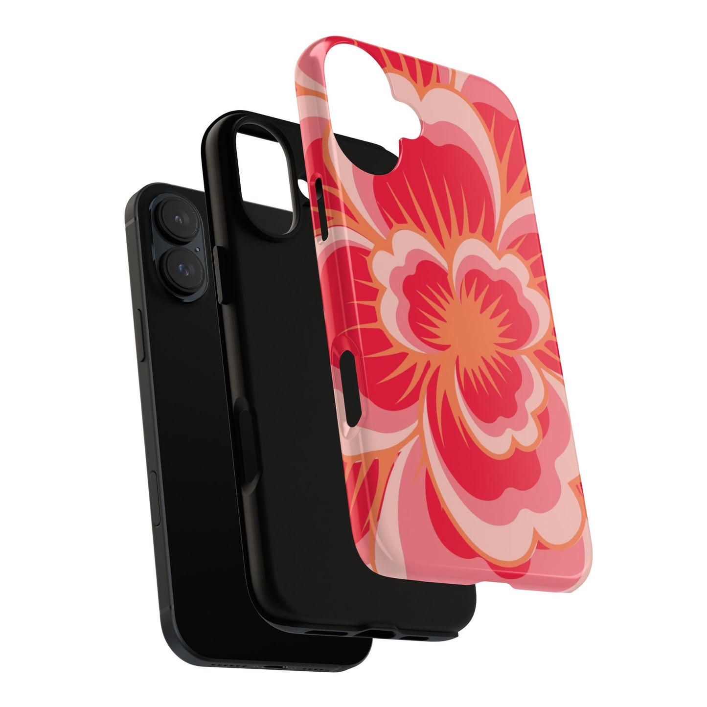 Bold Red Floral Phone Case – Vibrant Statement Cover