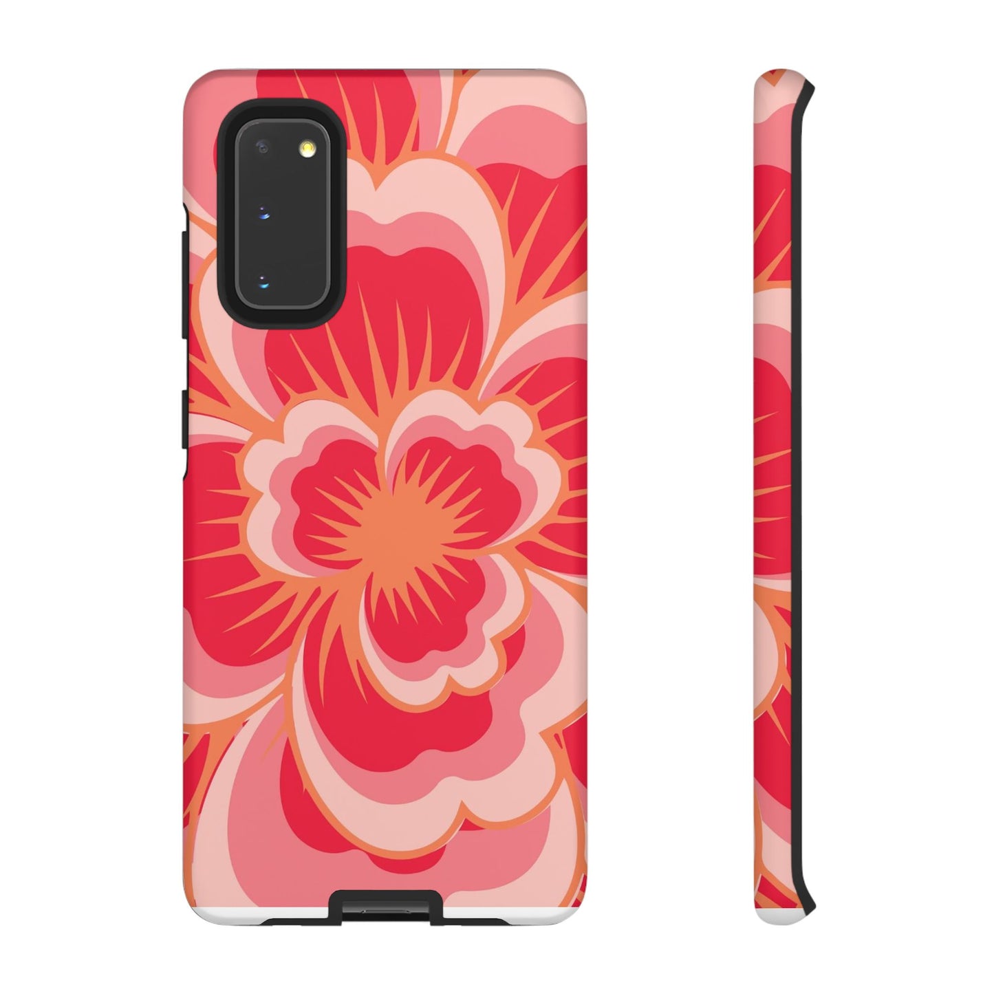 Bold Red Floral Phone Case – Vibrant Statement Cover