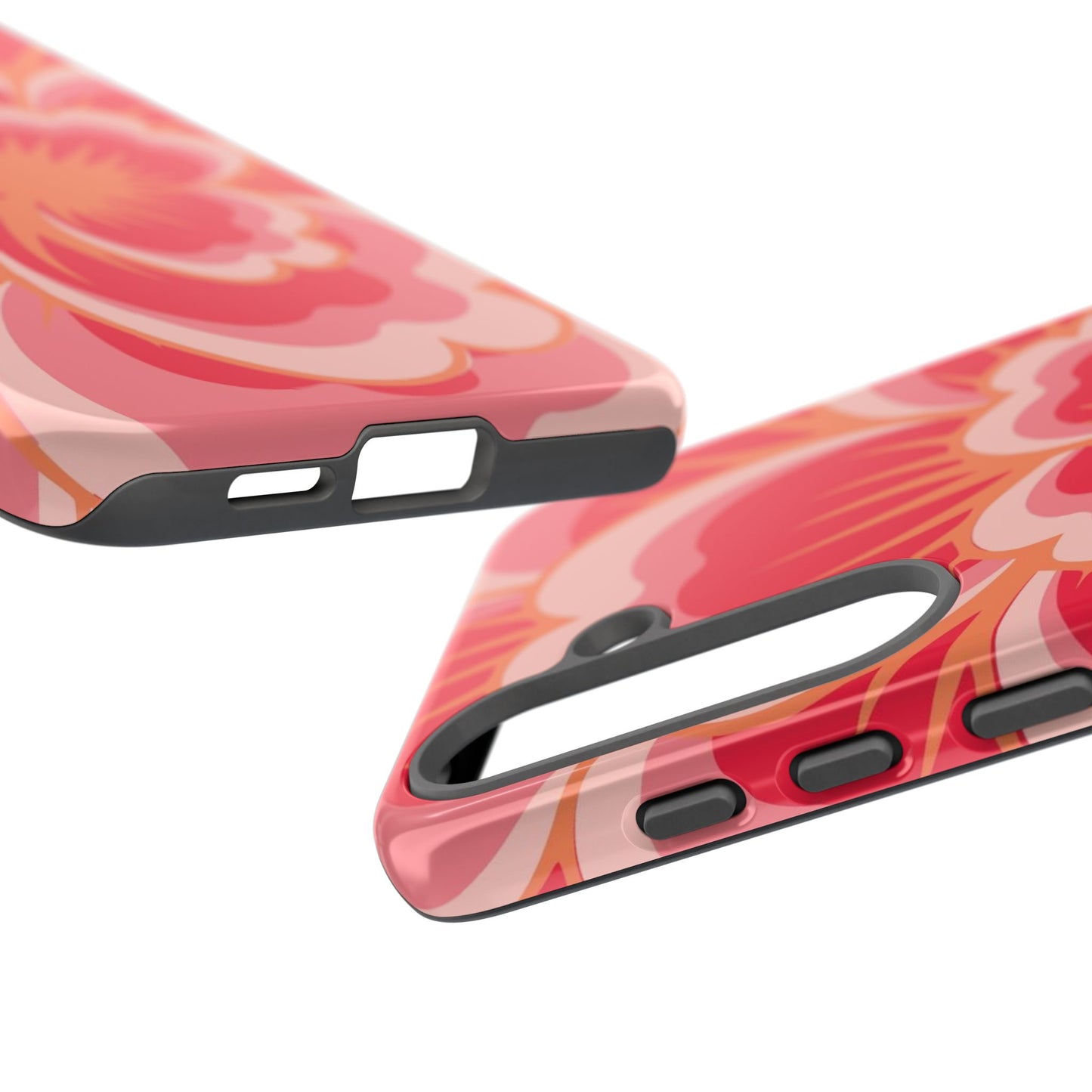 Bold Red Floral Phone Case – Vibrant Statement Cover