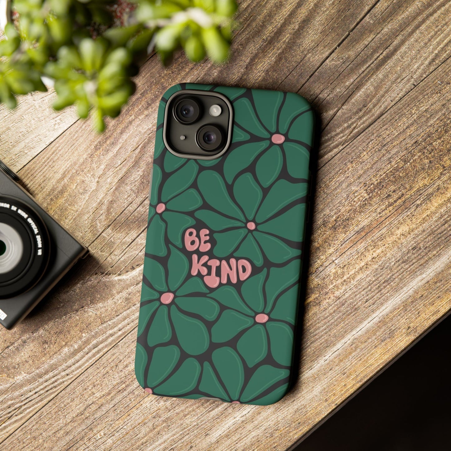 Be Kind Floral Phone Case – Protective & Stylish Case for iPhone/Android