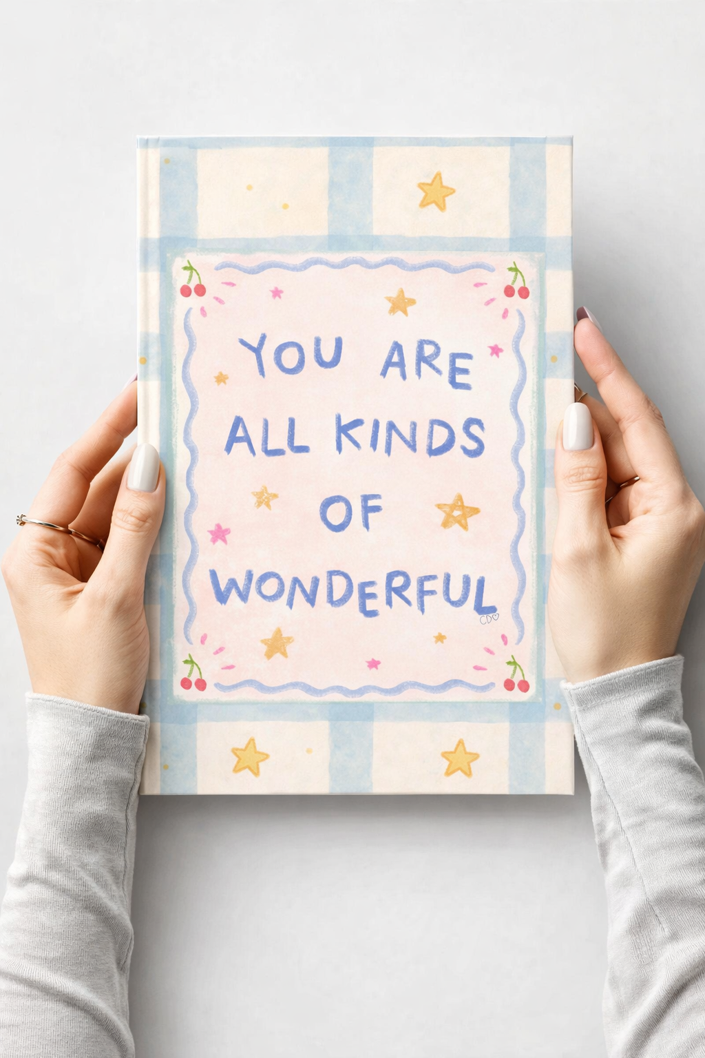 You Are All Kinds of Wonderful Aesthetic Hardcover Notebook – A4 Ruled Journal