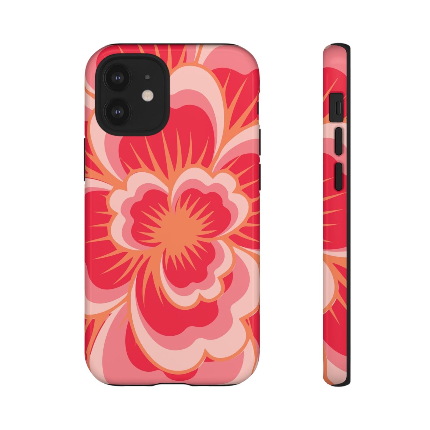 Bold Red Floral Phone Case – Vibrant Statement Cover
