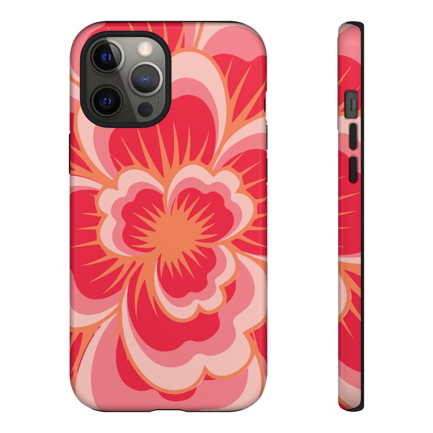 Bold Red Floral Phone Case – Vibrant Statement Cover