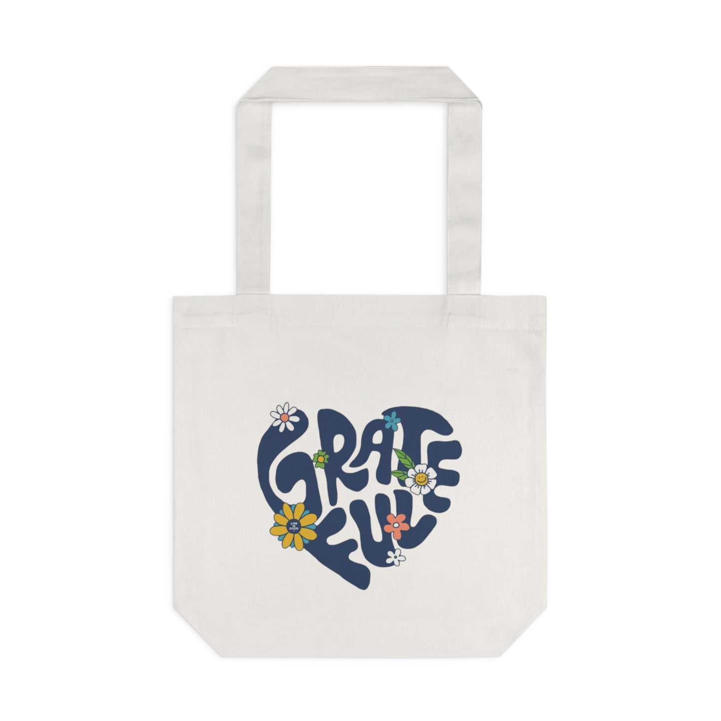 Grateful Floral Cotton Tote Bag – Farah & Co.
