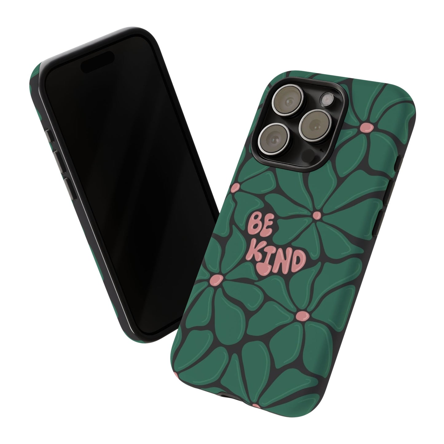 Be Kind Floral Phone Case – Protective & Stylish Case for iPhone/Android