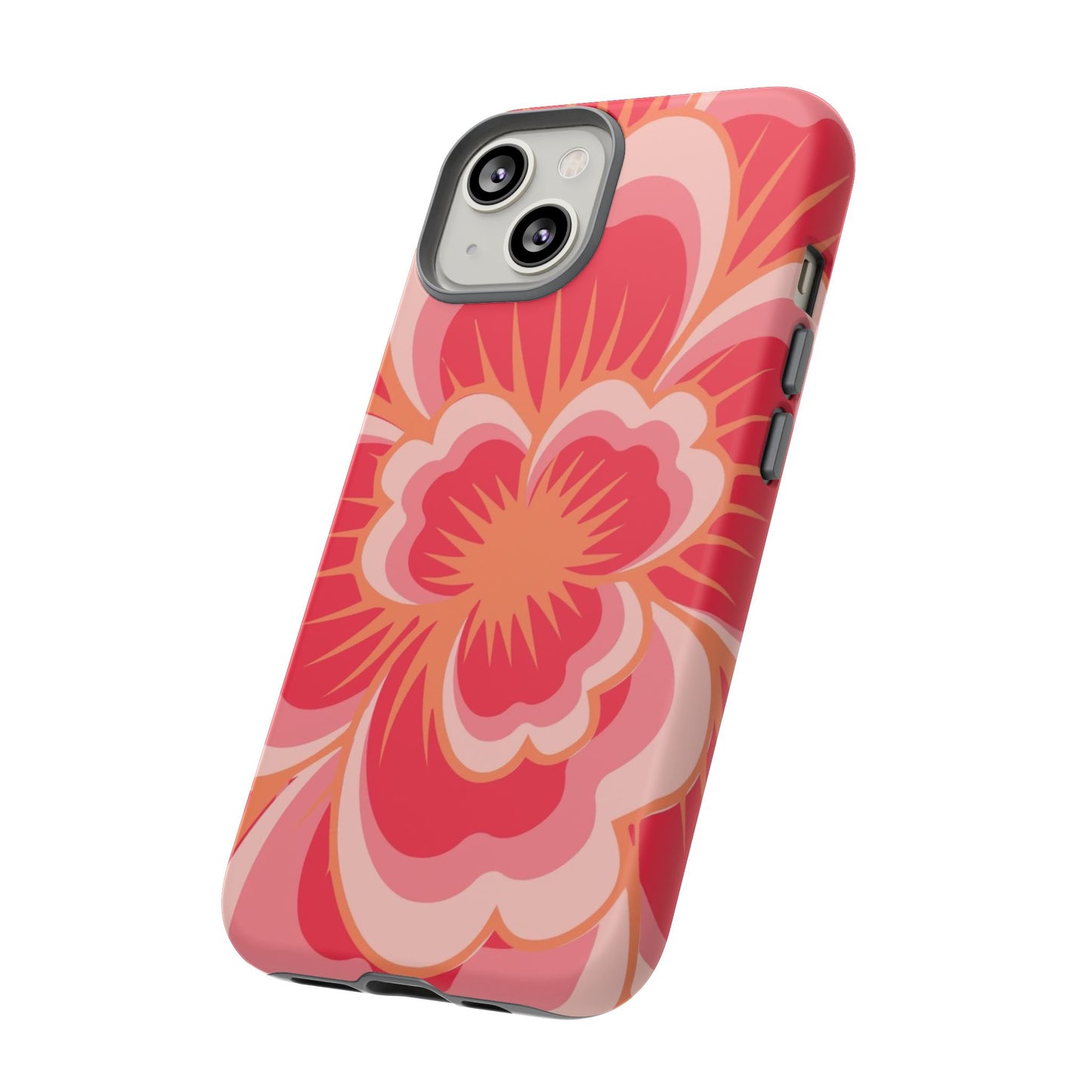 Bold Red Floral Phone Case – Vibrant Statement Cover