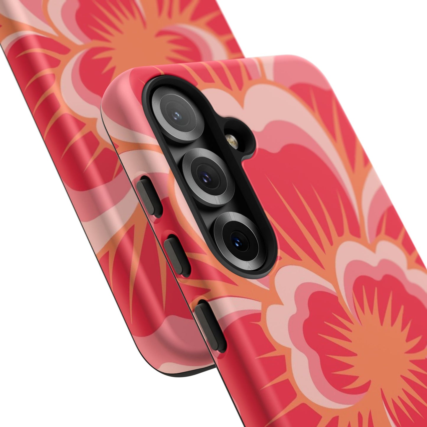 Bold Red Floral Phone Case – Vibrant Statement Cover