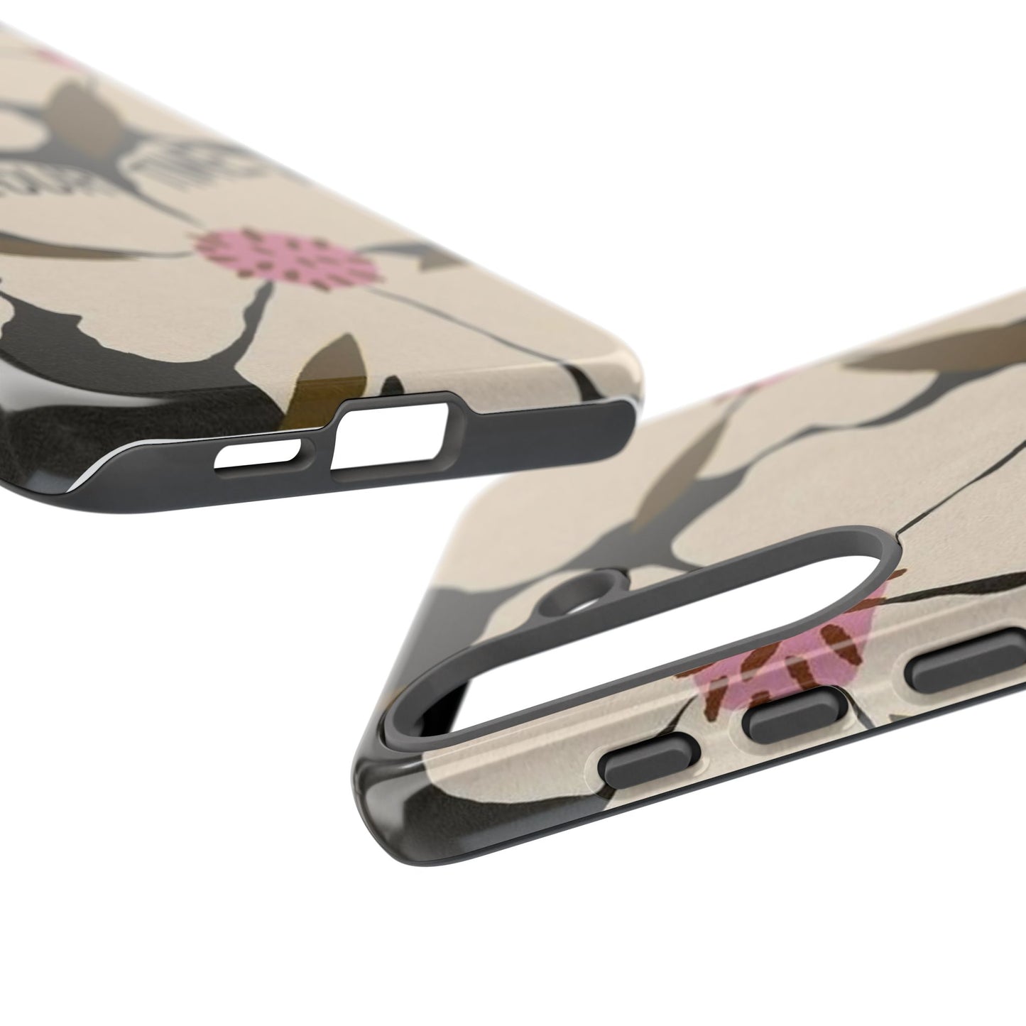 Take Your Time Floral Phone Case – Minimal Aesthetic Protection