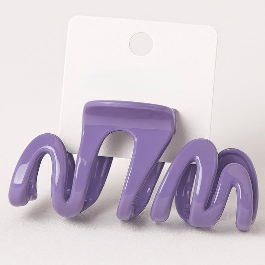 Wavy Pastel Hair Claw Clip – 9 cm