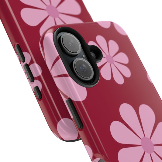 Pink Daisy Pop Phone Case – Bold Floral Aesthetic Cover