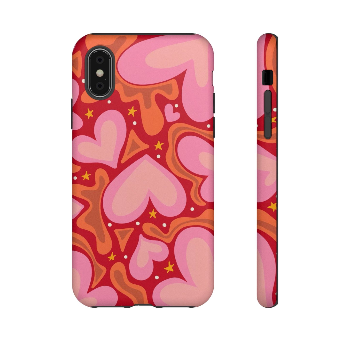 Retro Hearts Phone Case