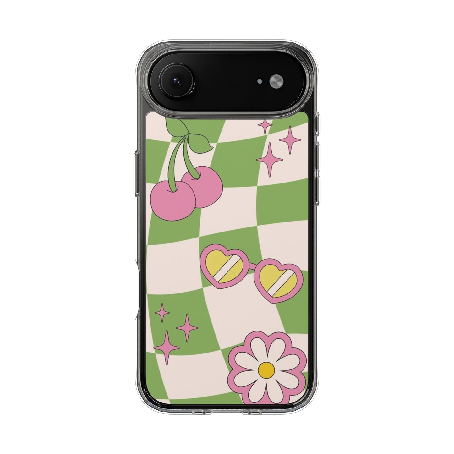 Retro Bloom Clear Phone Case