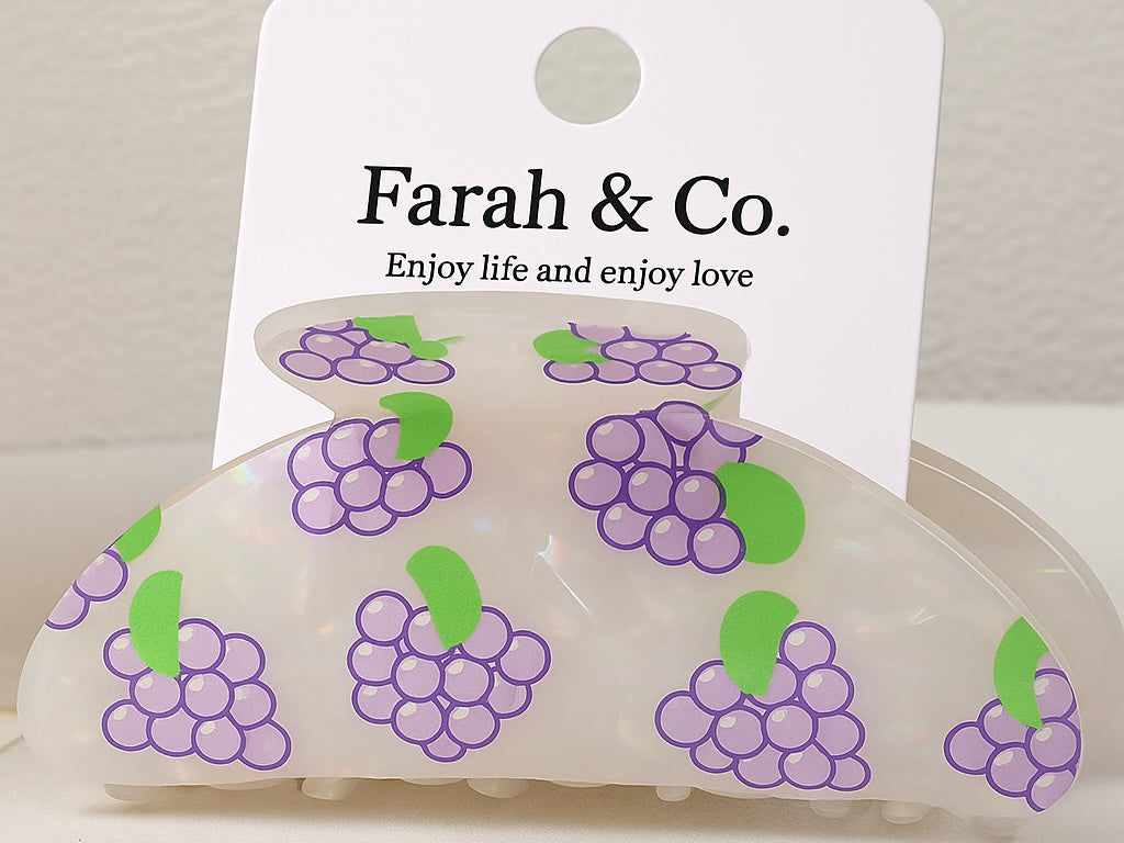 Fruit Collection Hair Claw Clips – 9 cm