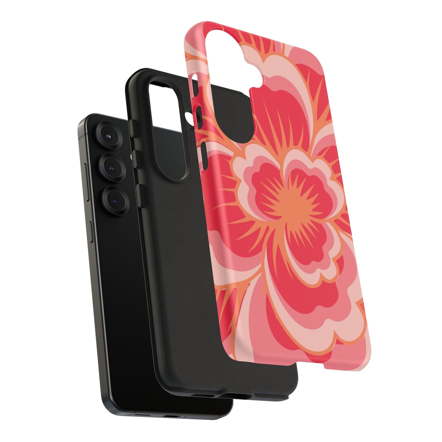 Bold Red Floral Phone Case – Vibrant Statement Cover