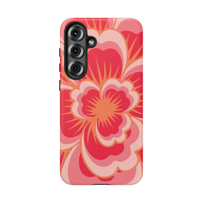 Bold Red Floral Phone Case – Vibrant Statement Cover