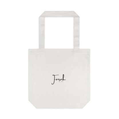 Grateful Floral Cotton Tote Bag – Farah & Co.