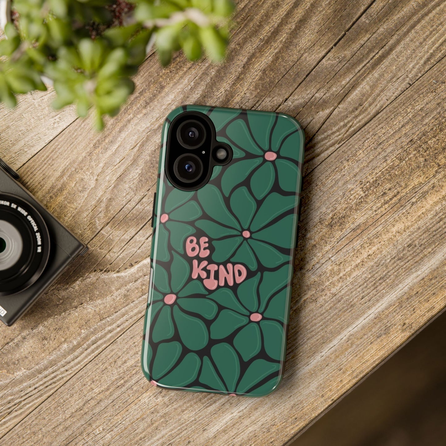 Be Kind Floral Phone Case – Protective & Stylish Case for iPhone/Android