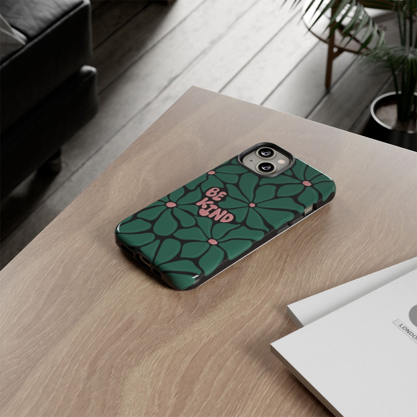 Be Kind Floral Phone Case – Protective & Stylish Case for iPhone/Android