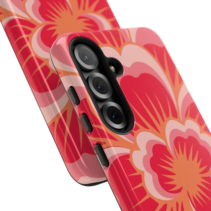Bold Red Floral Phone Case – Vibrant Statement Cover