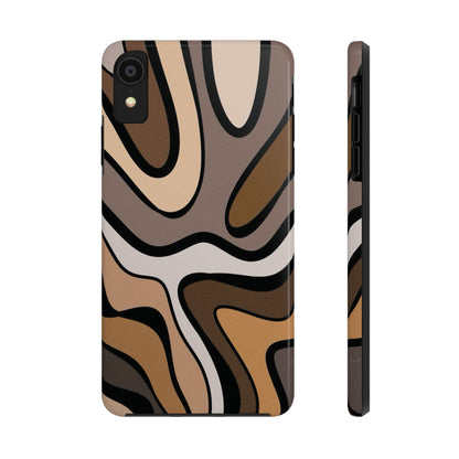 Retro Abstract Swirl Phone Case – 70s Aesthetic Vibes