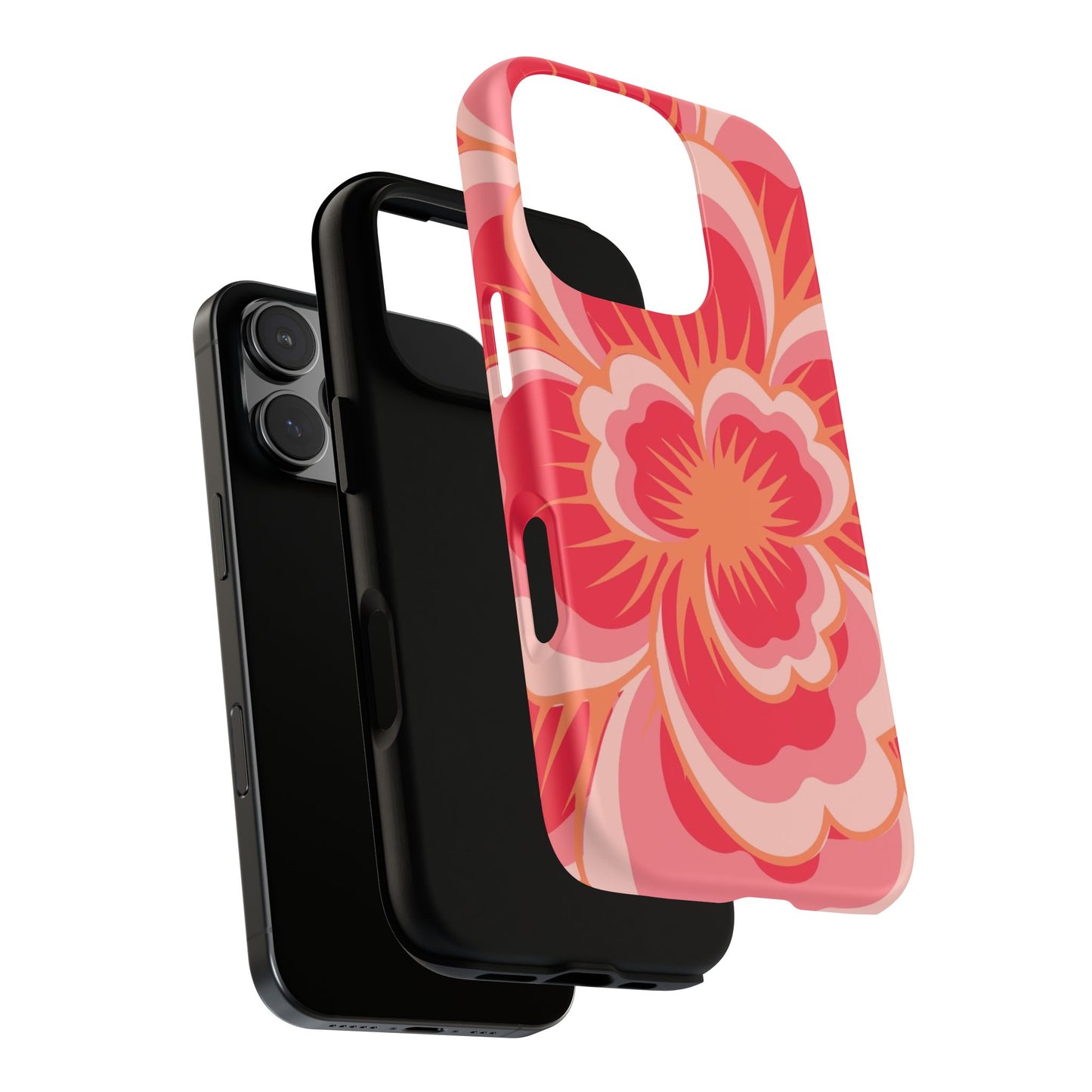 Bold Red Floral Phone Case – Vibrant Statement Cover