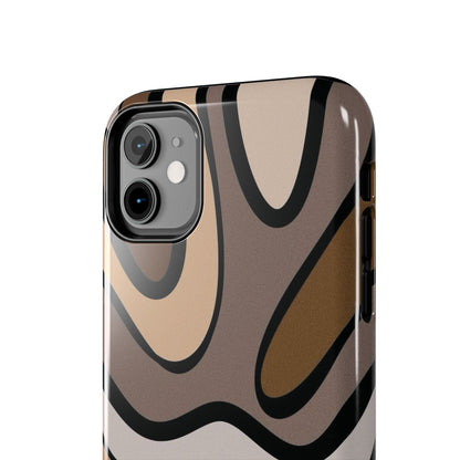 Retro Abstract Swirl Phone Case – 70s Aesthetic Vibes