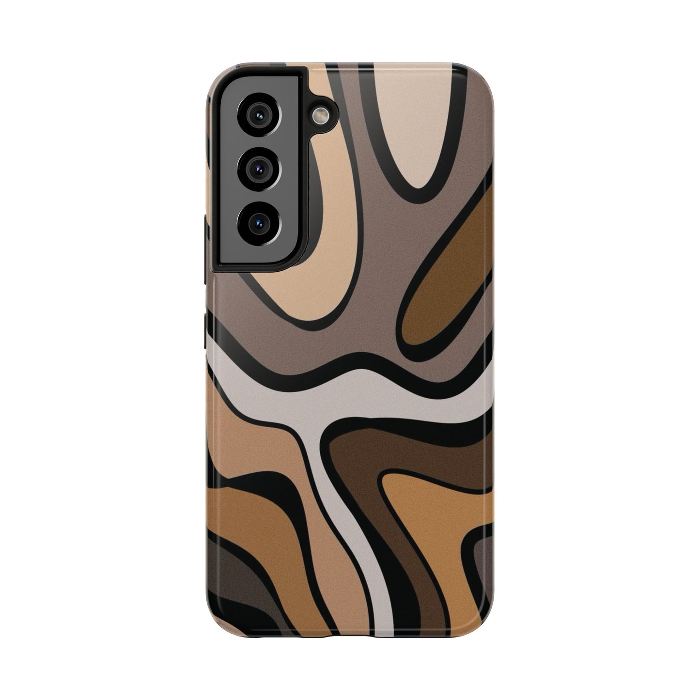 Retro Abstract Swirl Phone Case – 70s Aesthetic Vibes