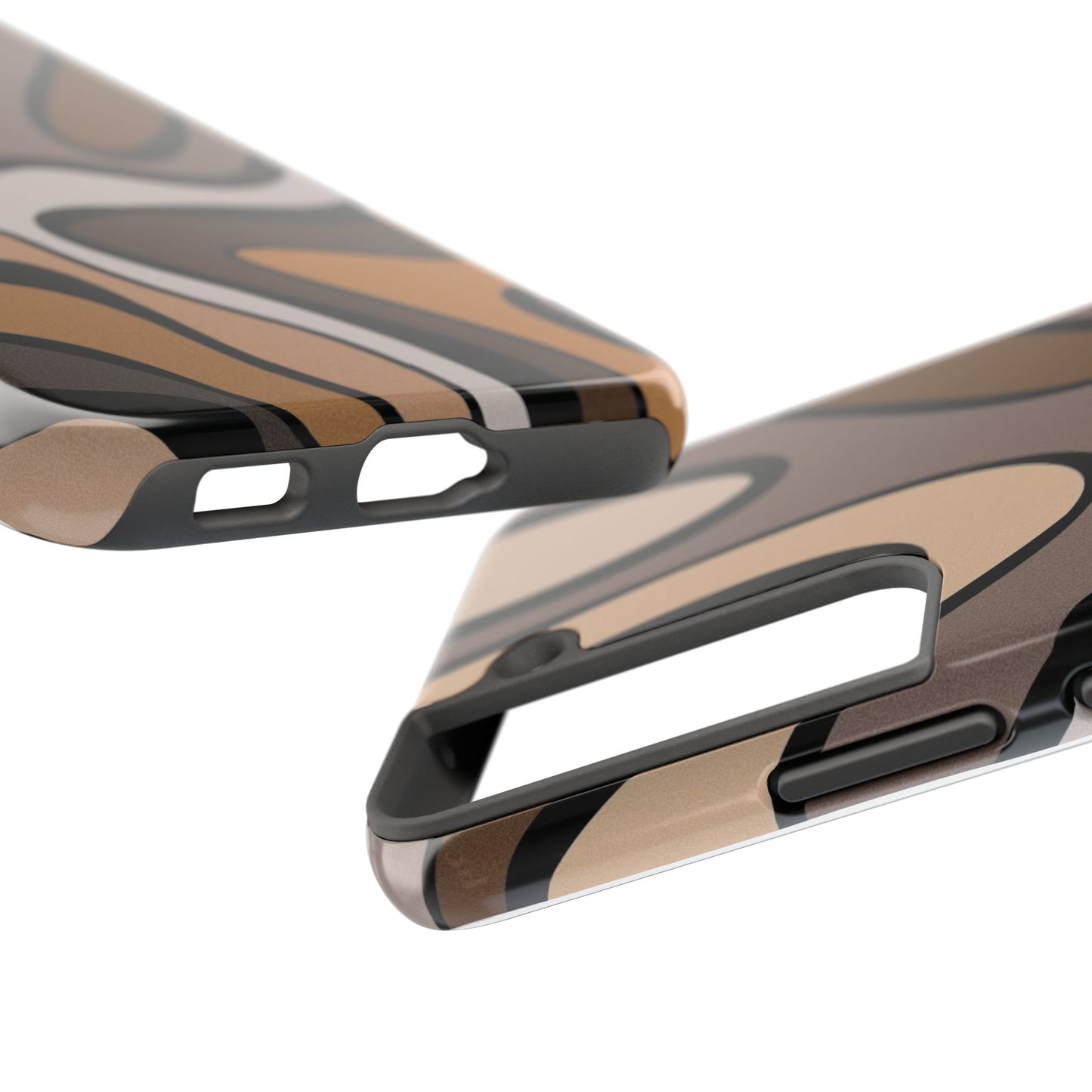 Retro Abstract Swirl Phone Case – 70s Aesthetic Vibes