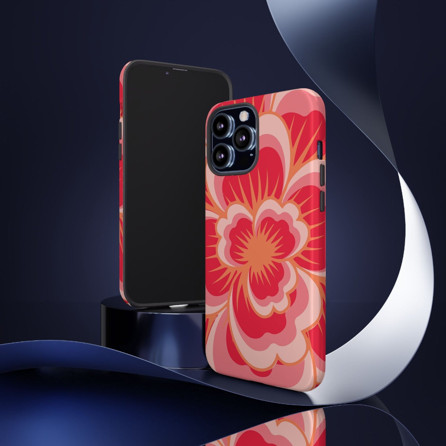 Bold Red Floral Phone Case – Vibrant Statement Cover